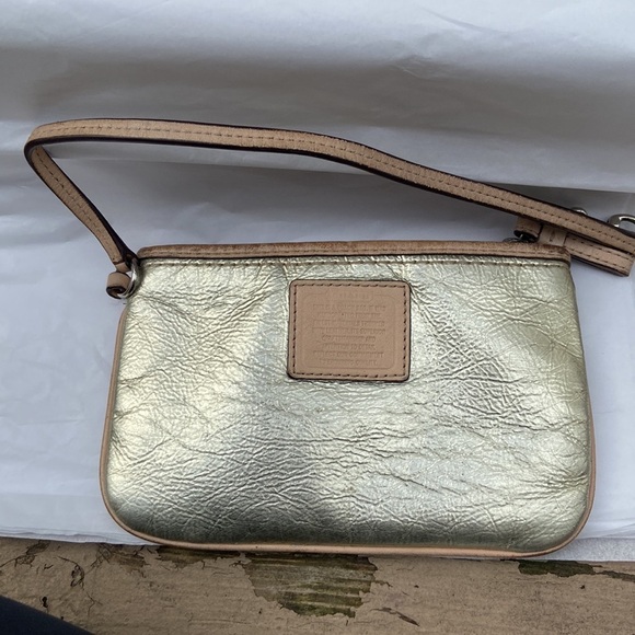 Coach Gold Wristlet Used - Picture 10 of 13